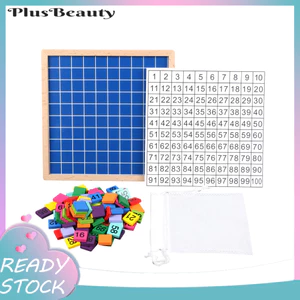 < Pluscloth > Bé 1-100 Số Phù Hợp Với Khối Gỗ Trò Chơi Xếp Hình Đồ Chơi Giáo Dục Sớm Cho Trẻ Em