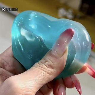 KUZHEN 1 Cái Chống Căng Thẳng Cảm Giác Fidgets Squishy Đồ Chơi Mềm Mô Phỏng Trong Suốt Màu Xanh Maltose Chậm Đàn Hồi Đồ Chơi NÓNG