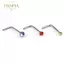 PNPIA- 60 Cái / bộ Thép Không Gỉ CZ Pha Lê Hình Chữ L Mũi Vòng Body Piercing Stud