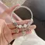PNPIA- Vòng Tay Đính Hạt Cổ Quyến Rũ Gấu Mặt Dây Chuyền Trái Tim Tình Yêu Có Thể Điều Chỉnh Vòng Tay Nữ DIY Trang Sức Quà Tặng