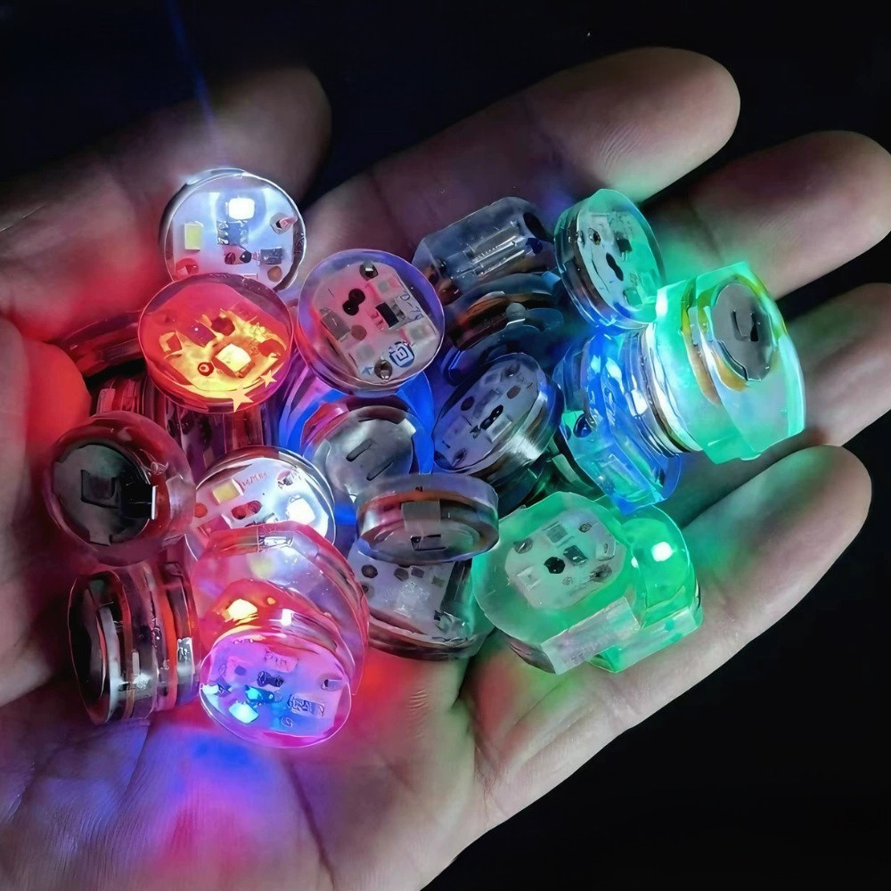 Mới 10 Chiếc Chống Thấm Nước Rung Đèn Pin DIY Giày Ánh Sáng Quần Áo Túi Nút Ánh Sáng Tác Động Kích Hoạt Đồ Chơi Ánh Sáng