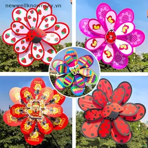 MỚI 1 Chiếc Ngoài Trời Hai Lớp Màu Cối Xay Gió Đồ Chơi Trẻ Em Nhiều Màu Sắc Gió Spinner Nhà Trang Trí Sân Vườn Công Viên Cảnh Quan Khu Trang Trí SKY
