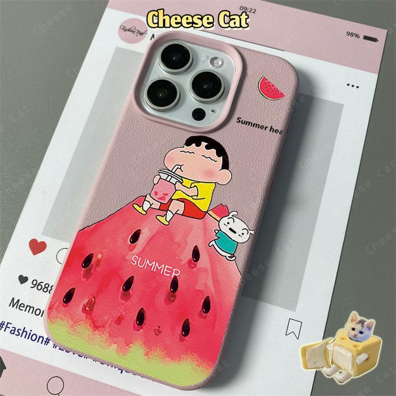 cho Shin Xinh Ốp điện thoại dưa hấu mùa hè cho iPhone 14 13 15 16 17 Pro Max 11 12 Pro Xs Max XR 7 Plus