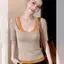 Design Sense Niche Stitching Áo thun ngắn tay hai mảnh giả dành cho nữ mùa hè Phong cách mỏng Tính khí đẹp u @ -