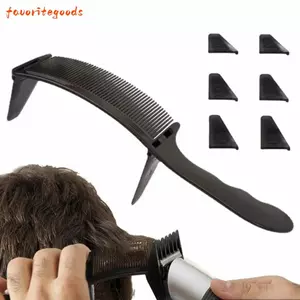 Lược định vị cong FAVORITEGOODS, Lược cắt tóc hình cung chuyên nghiệp, Flat Top Barber S Arc Design Cắt tóc Tông đơ cắt tóc