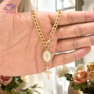HFTOY 1 Chiếc Trang Sức Trang Trí Chữ Thập Công Giáo Vô Lăng Quyến Rũ Phụ Kiện Móc Khóa Thiết Kế Độc Đáo Xe Trang Trí ~