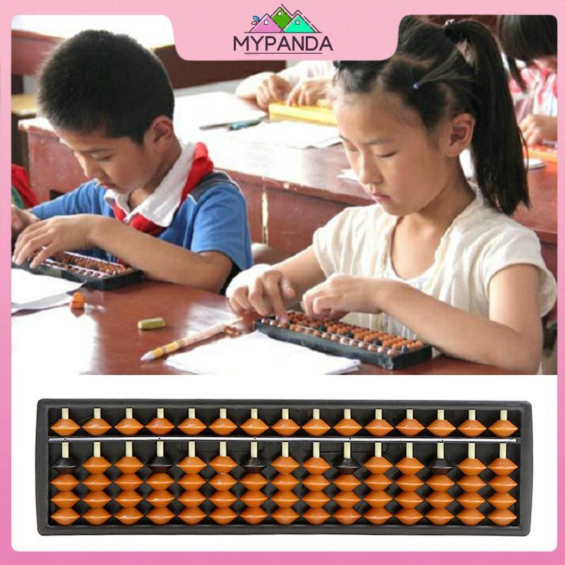 MYPANDA 1 Dụng Cụ Học Toán Cho Trẻ Em Di Động Trung Quốc 15 Chữ Số Cột Bàn Tính Số Học Soroban Tính Toán.