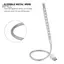 apill Fydun Đèn LED USB sáng Máy tính xách tay & PC 10 Cái Đèn linh hoạt di động Chiếu sáng bàn phím đọc sách lý tưởng - SilverBlackRed Options (Silver)