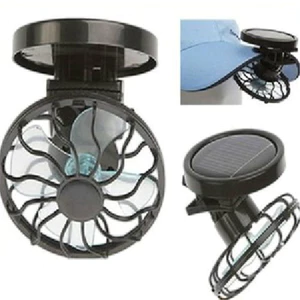 Quạt năng lượng mặt trời Clip Cap Quạt có kẹp Quạt nhỏ năng lượng mặt trời Bán buôn quạt điện