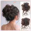 JRP Tổng Hợp Tóc Bun Chignon Lộn Xộn Xoăn Kẹp Tóc Co Giãn Scrunchy Giả Tóc Miếng Cho Nữ Kẹp Tóc JRP