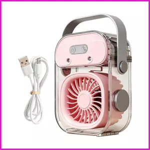 Quạt phun sương 3 tốc độ có thể sạc lại nhỏ yên tĩnh có tay cầm Quạt di động làm mát cá nhân cho văn phòng tại nhà Trường học Ký túc xá lyuvn