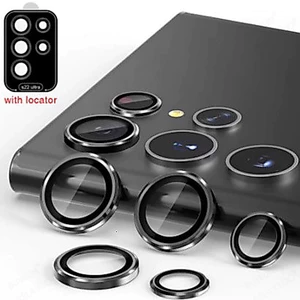 Bộ 5 miếng dán từng mắt camera cho Samsung S26/ S24 FE /S25 Pus,S24 Ultra,S23 Ultra,S22 vành nhôm + kính bảo vệ siêu tốt