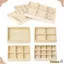 Khay trưng bày trang sức CHEESELY, Hộp đựng đồ trang sức nhiều lưới bằng gỗ, Hộp đựng bông tai có thể xếp chồng lên nhau bền bỉ để lưu trữ vòng tay Nhẫn đá quý Bông tai và các đồ trang sức khác