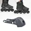 THEGIRL8B Roller Skates Block Stopper, Thay thế Stopping Power Roller Skate Má phanh, Sử dụng lâu dài màu đen Kiểm soát an toàn Giày trượt phanh con lăn Thể thao ngoài trời