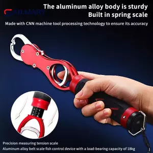 AN.MART Câu Cá Môi Kẹp Cá Kìm Cầm Tay Hợp Kim Nhôm Di Động Câu Cá Móc Kẹp Với Cân Trọng Lượng Phụ Kiện Câu Cá VN
