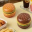 MOON Quạt để bàn Hamburger công suất mới lạ 1 tốc độ Hoạt động yên tĩnh để cắm trại