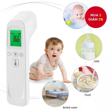 Nhiệt kế điện tử, nhiệt kế hồng ngoại HG01, cảm biến trán, an toàn, nhỏ gọn, tiện lợi_Nhiệt kế hồng ngoại.