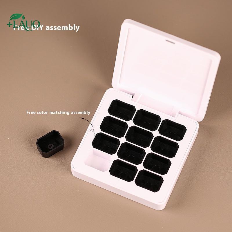 Springevenstar 4 / 6 / 9 / 12 Lưới Hộp Đựng Từ Tính Rỗng Cho Móng Tay Làm Móng Tay DIY Tranh Nhanh Gel Chắc Chắn UV Varnishes Ombre Gel Sơn Móng Tay Springevenstar