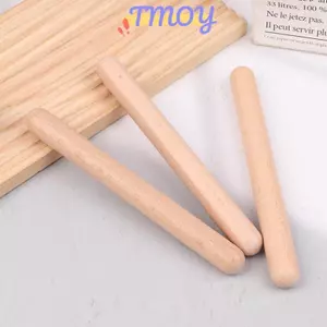 TMOY 1 / 2 Chiếc Trống Gỗ Sti Âm Nhạc Cổ Điển Nhịp Điệu Sti Dành Cho Người Mới Bắt Đầu Bộ Gõ Nhạc Cụ Trẻ Em Đồ Chơi Âm Nhạc TMOY