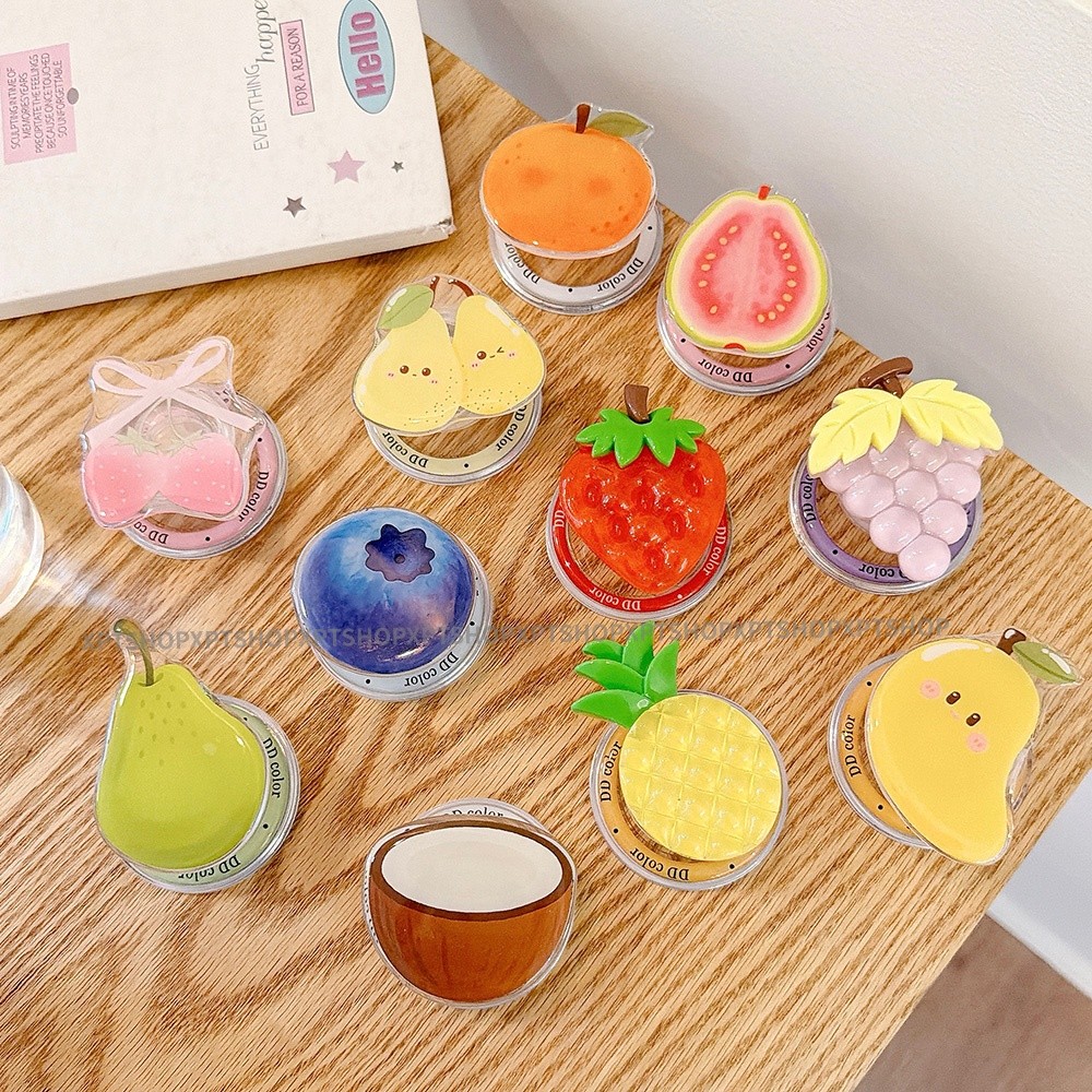 Fruit Series Hoa Nơ Giá Đỡ Từ Tính Cho Đế Điện Thoại Co Giãn Hỗ Trợ Máy Tính Để Bàn
