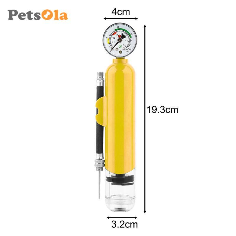 [PETSOLA] Bóng Rổ Bơm Không Khí Bơm Bóng Đồng Hồ Đo Áp Suất Bóng Đá Bơm Xe Đạp Lốp Bơm Di Động Chống Mưa Chống Thấm Nước Thích Hợp Cho Đồ Thể Thao Quà Tặng Tặng Tặng