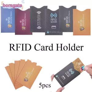 BORAGETE 5 CÁI RFID Blocker Chống trộm Bảo vệ tay áo chặn an toàn