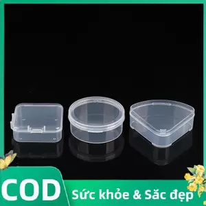 Trong kho nhựa Puff hộp lưu trữ trường hợp trong suốt xách tay Du Lịch Mỹ phẩm Túi COD