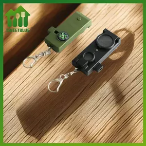 SWEET Còi sinh tồn 5 trong 1 Còi ngoài trời với thiết bị sinh tồn Còi Thiết bị sinh tồn Đèn pin phóng đại cho Fishin n