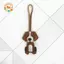 CANAMEK Mới Dễ Thương Bichon Frise Labrador Retriever Chó Quyến Rũ Dễ Thương DIY Dây Da Chó Túi Quyến Rũ CSF