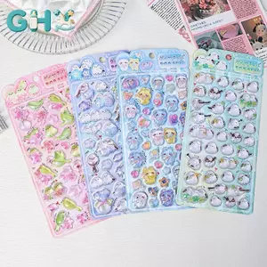 GHX 4 Cái / bộ Động Vật Dễ Thương Sp 3D Relief Stiers Trang Trí Cho Tạp Chí DIY Ốp Điện Thoại Tôn Dáng VN