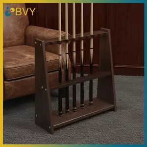 BVY 10 lỗ Chuyên nghiệp Bida Cue Ra Slots Giá đỡ sàn đứng tự do cho người tổ chức Cues trong phòng bàn bể bơi.