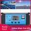 apill Bộ điều khiển năng lượng mặt trời Acouto có màn hình LCD - Bộ điều chỉnh xung đầu ra USB kép cho hệ thống bảng điều khiển 2V/24V R (10A)