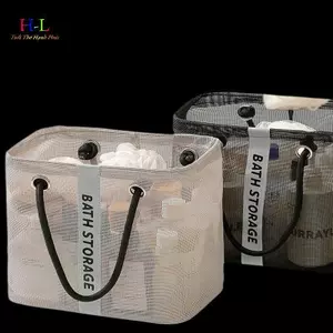 HL Di Động Tote Tắm Giỏ Chống Thấm Nước Có Tay Cầm Dung Tích Lớn Túi Vệ Sinh Người Tổ Chức Unisex LMWU