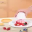 HL 4 Bánh Pudding Khuôn Máy Nướng Có Thể Tái Sử Dụng DIY Thạch Bánh Pudding Khuôn Nhựa Thạch Khuôn Dụng Cụ Nướng Bánh Khuôn Bánh Mì LMWU
