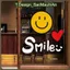 Decal Dán Kính Họa Tiết Smile Đáng Yêu , Trang Trí Nhà Cửa, Cửa Kính, Quán Cafe, Cửa Hàng – T.Design