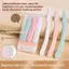 < YEI > 3PcS Máy cạo râu mặt nữ gấp an toàn Máy cạo lông mày de Chống trầy xước Dụng cụ trang điểm Máy tỉa lông mày Mặt Dao cạo mới