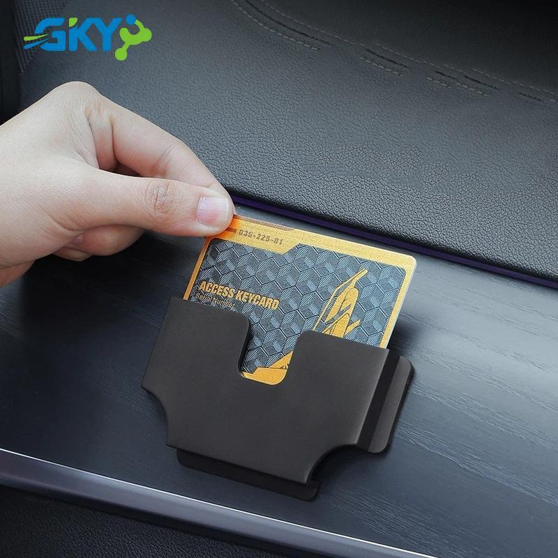 Hộp đựng thẻ ô tô đa năng GKY Hộp lưu trữ di động đa chức năng dành cho danh thiếp Thiết kế hiệp ước ID cho nội thất ô tô Văn phòng GKY