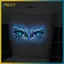 BVY Glow-In-The-Dark Toilet Stiers Ice Blue Dragon Eye Design Decal Dán Tường Tự Dính Có Thể Tháo Rời PVC Trang Trí Phòng Tắm Dạ Quang.