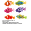 < Pluscloth > 4 / 6 Đồ chơi cá bơi điện tử chống nước có đèn Led – Cá robot phát sáng cho bồn tắm Bể cá bể cá – Vui nhộn kích hoạt bằng nước cho trẻ em Người lớn Trẻ em Bể bơi T