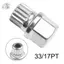 Lug Nut 1pc 33 / 17PT Tối đa 120Nm Mới Tông Màu Bạc Loại Bỏ Chìa Khóa Cho Xe BMW