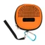 OLVIDO cho loa Micro Bluetooth, du lịch cứng màu cam chống sốc, chống nước và chống bụi, di động có móc kim loại Bảo vệ lưu trữ hàng ngày