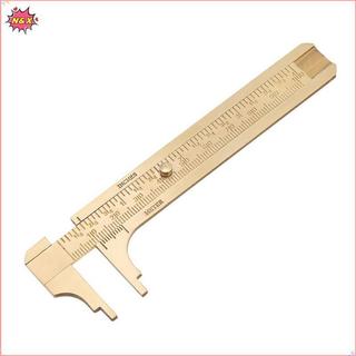 Cân đồng thau Mini N & X 80 / 100mm Đồng hồ đo trượt Vernier Caliper Thước đo nhà thơ.