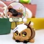 Mặt dây chuyền móc khóa OLVIDO, Tai nghe nhiều màu động vật hoạt hình, Phong cách Kawaii Mặt dây chuyền lông mềm mại Cú Túi đựng tiền xu cá sấu cho trẻ em
