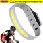 Đèn LED băng tay SNUGHOUSE, Đèn cảnh báo chân tay chống nước, Dây đai an toàn có thể sạc lại qualitiyya USB Đèn chạy ban đêm