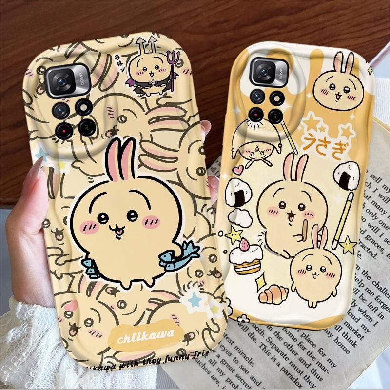 Thích hợp cho Redmi 10 Note 11 11S 12 Pro 4G 3D Phụ kiện TPU mềm Phim hoạt hình Chii Kawa Usagi Vỏ điện thoại chống sốc