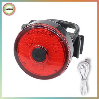Đèn hậu xe đạp sạc USB SAFENH - Đèn hậu an toàn đi xe đạp LED chống nước có báo động VN