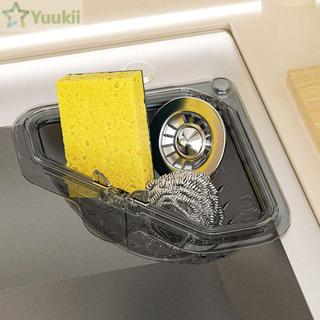 Giỏ thoát nước bồn rửa YUUKII, Bộ lọc bồn rửa nhà bếp tam giác chống rò rỉ riêng biệt, Bộ lọc từ tính sáng tạo Hộp đựng rác bồn rửa đa chức năng nhanh chóng Đồ dùng nhà bếp