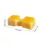 Đồ chơi giảm căng thẳng bánh gạo SMILE, Đồ chơi Fidget bóp thực tế mềm mại, Co giãn chậm phục hồi bề mặt dính Đồ chơi Fidget hình thức ăn cho trẻ em Người lớn