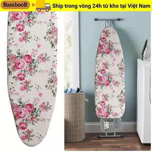 Tấm lót bàn ủi BAMBOOB, Tấm lót bàn ủi bền chịu nhiệt nặng, Đồ dùng giặt đa năng Đệm in dày