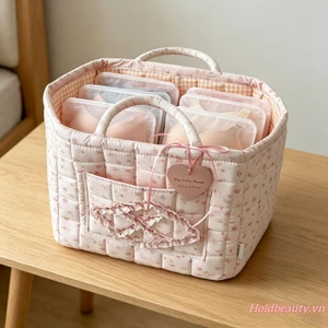 Giỏ đựng đồ giặt bằng vải di động Tote in hoa hồng Quần áo bẩn có thể gập lại Hamper Dụng cụ giặt ủi cho phòng ngủ Ký túc xá đại học